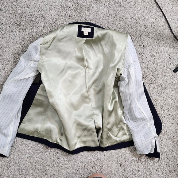 J. Crew Women's Blue Keating Blazer Wool Blend Single Vent Size 00 Style 28639 - Picture 7 of 14